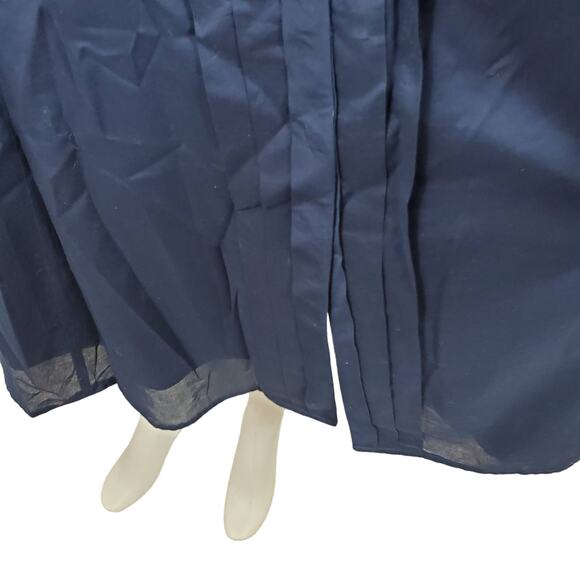 Jones New York Signature Womens Navy Pleat Front Sleeveless Dress Womens Size 20 - Picture 4 of 8